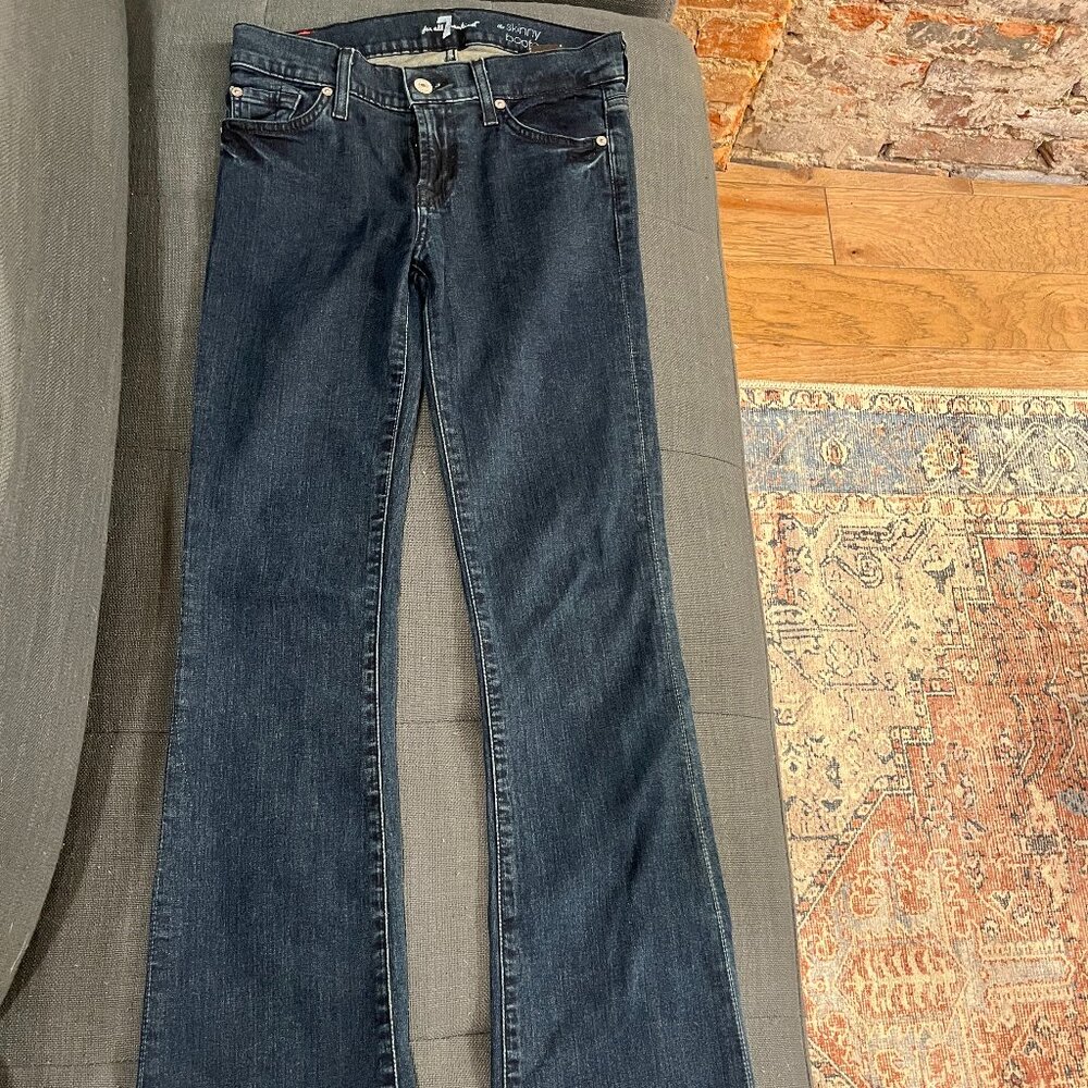 7 for All Mankind The Skinny Bootcut flare jeans size 25